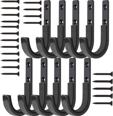 GOHIKING Gun Rack Storage Rifles Shotgun Hooks 4Pairs Wall Mount Hangers for Any Rifles Shotguns Archery Bow with Soft Padding and Heavy Duty Steel
