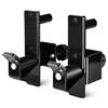 Yes4All 6-Pegs Olympic Weight Plate & 2 Barbells - Weight Plate Tree Holder & Vertical Barbell Storage Rack view 1