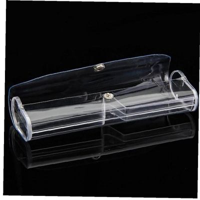 Glass Case 4pcs Plastic Portable Eyeglasses Eyewear Glasses Holder Case Box for Women Men Clear Slim Glasses Cases Eyewear