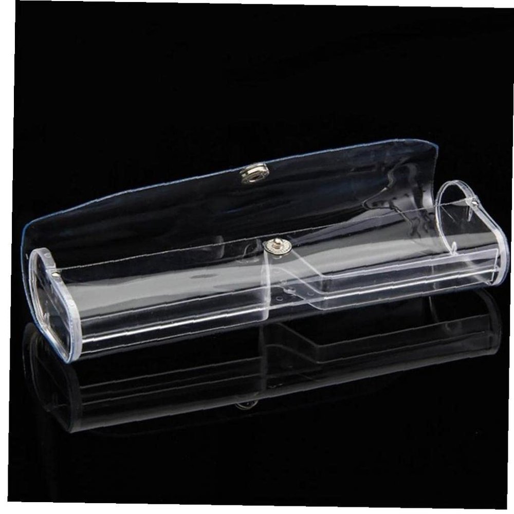Glass Case 4pcs Plastic Portable Eyeglasses Eyewear Glasses Holder Case Box for Women Men Clear Slim Glasses Cases Eyewear
