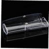 Glass Case 4pcs Plastic Portable Eyeglasses Eyewear Glasses Holder Case Box for Women Men Clear Slim Glasses Cases Eyewear view 1