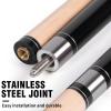 AKLOT Pool Cues,Set of 4 Pool 58" Cue Sticks Canadian Maple Wood Cue Stick for Professional Billiard Players 21oz view 4