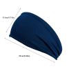 LIXIAO Men and Women Headbands Workout Yoga Headwraps Sport Non Slip Headscarf Hair Bands Sports Elastic Solid Color Hairband view 4