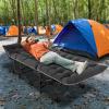 ABORON Camping Cot for Adults, Folding Sleeping Cot with Mattress, 500 lb Capacity Heavy Duty Outdoor Folding Sleeping Bed, Portable Cot Bed for Camping, Indoor Guest Use, Home & Travel view 2