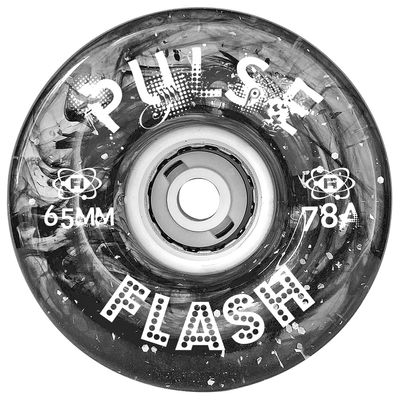 Atom Skates Outdoor Quad Roller Wheels 78A Atom Pulse Flash 65x37 Smoke / 1 Pack - 4 Wheels
