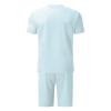 2022 Men Short Sets Outfits 2 Piece Polo Shirts and Shorts Tracksuit Summer Casual Designer Muscle Slim Fit Sweatsuit Sets Light Blue view 3
