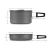 13PCs Camping Cookware Mess Kit Portable Outdoor Cooking Supplies for Backpacking Outdoor Hiking and Picnic Folding Combination Set,Green view 4
