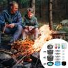27PCs Outdoor Camping Cookware Kit Portable Cooking Set Non-Stick Tableware with Foldable Spoon Fork Cup Picnic Combination Supplies view 3