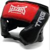 Geezers Boxing TRG Sparring Training Cheek Head Guard, Ultra-Durable PU Material, Layered Padding Protection Headguard for Boxing, Kickboxing, MMA & Martial Arts, Men and Womens - Black/Red (XXS) view 1