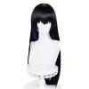 osseoca Cosplay wig black 80cm Long Straight Halloween Carnival Comic Exhibition Cosplay Hair Natural COS Ombre Wigs with Bangs view 1