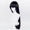 osseoca Cosplay wig black 80cm Long Straight Halloween Carnival Comic Exhibition Cosplay Hair Natural COS Ombre Wigs with Bangs view 3