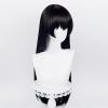 osseoca Cosplay wig black 80cm Long Straight Halloween Carnival Comic Exhibition Cosplay Hair Natural COS Ombre Wigs with Bangs view 4