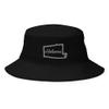 Alabama Bucket Hat, Alabama hat, Embroidered Alabama Hats for Men and Women, Alabama Gifts. Black view 1