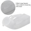 Asixxsix Male Urinal, 1000ml Portable Spill Proof Thick Urine Bottle with Lid and Sturdy Handle Plastic Portable Large Reusable Pee Bottle for Men, Elderly, Patient, Traveling, Camping, Emergency view 2