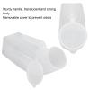 Asixxsix Male Urinal, 1000ml Portable Spill Proof Thick Urine Bottle with Lid and Sturdy Handle Plastic Portable Large Reusable Pee Bottle for Men, Elderly, Patient, Traveling, Camping, Emergency view 3