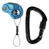 Wild Country Ropeman 1 Ascender - Lightweight Rope Clamp for Climbing, Hunting, Tree Climbing, & Rigging - Blue Bundle + Black Session Locking Carabiner - One Size view 1
