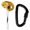 Wild Country Ropeman 2 Ascender + Session Locking Carabiner - Lightweight Rope Clamp for Climbing, Hunting, Tree Climbing, & Rigging - Gold - One Size view 1