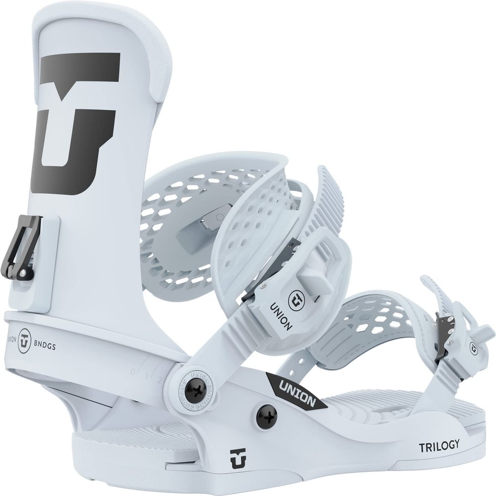 Union Trilogy Womens Snowboard Bindings Light Blue Sz S (4-6.5)