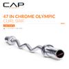 CAP Barbell 47-Inch Olympic Curl Bar - Chrome | Curl Barbell for Bicep and Tricep Workouts, Strength Training, and Weightlifting view 2