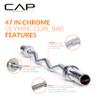 CAP Barbell 47-Inch Olympic Curl Bar - Chrome | Curl Barbell for Bicep and Tricep Workouts, Strength Training, and Weightlifting view 3