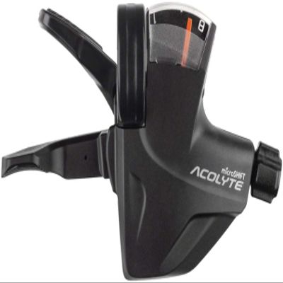 microSHIFT | Acolyte Light Action Right Trigger Shifter | 1x8 Speed | Gear Indicator | Acolyte Compatible Only
