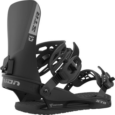 Union STR Mens Snowboard Bindings Black Sz S (6-7.5)