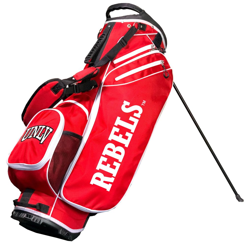 Team Golf NCAA Nevada- LAS Vegas Birdie Stand Golf Bag, Lightweight, 14-Way Club Divider, Spring Action Stand, Insulated Cooler Pocket, Velcro Glove and Umbrella Holder & Padded Handles