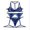 Lilosy Sexy Lingerie Set 3 Piece Women with Garter Belt Navy Blue XL view 3
