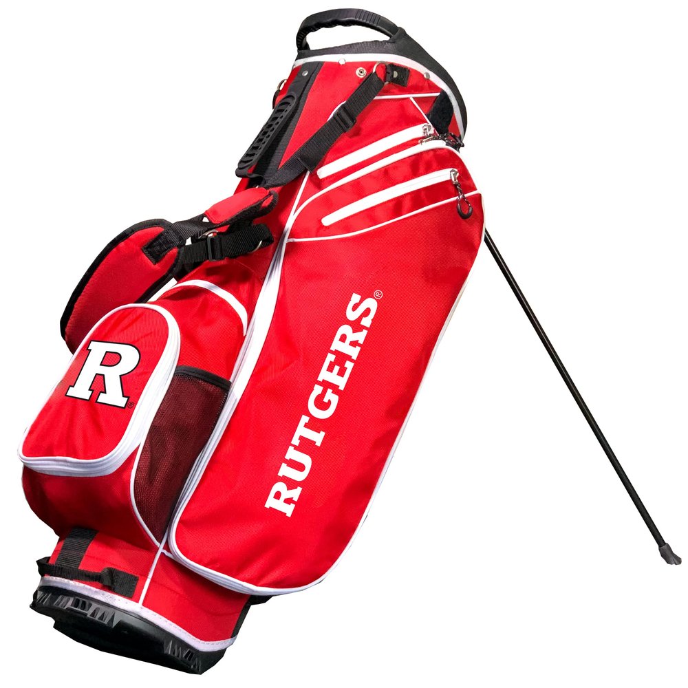 Team Golf NCAA Birdie Stand Golf Bag, Lightweight, 14-Way Club Divider, Spring Action Stand, Insulated Cooler Pocket, Hook-and-Loop Fastener Glove and Umbrella Holder & Padded Handles