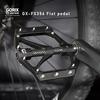 GORIX Bike Flat Pedals Wide CNC 3 Bbearings Carbon Fiber Center Tube Lightweight with Non-Slip Pin Spike Road Mountain MTB Bicycle (GX-FX356) view 3