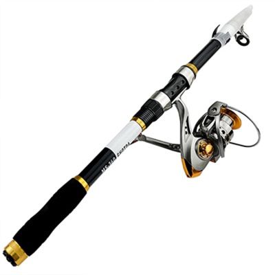 HNHYNSY Telescopic Fishing Rod Carbon Fiber Fishing Rod 2.1-3.6m Telescopic Fishing Combo Portable Rod and 5.2:1 Gear Ratio Fishing Reel Fishing Tackle Fishing Rods