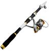 HNHYNSY Telescopic Fishing Rod Carbon Fiber Fishing Rod 2.1-3.6m Telescopic Fishing Combo Portable Rod and 5.2:1 Gear Ratio Fishing Reel Fishing Tackle Fishing Rods view 1