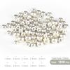 MUUNN 1000pcs Tungsten Cyclops Beads Assortment 10 Sizes 1.5/2/2.3/2.5/2.8/3/3.3/3.5/3.8/4mm Cyclops Tungsten Beads for Fly Tying and Nymph Fishing, Sink Deeper and Faster, Silver view 3