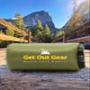 Get Out Gear Double Puffy Camping Blanket - Olive and Orange Bundle - Extra Puffy, Packable, Lightweight and Warm | Ideal for Outdoors, Travel | Water-Resistant Camp Quilt view 4