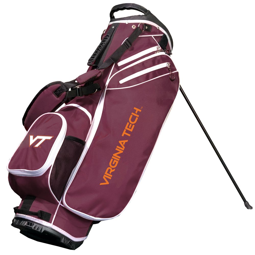 Team Golf NCAA Birdie Stand Golf Bag, Lightweight, 14-Way Club Divider, Spring Action Stand, Insulated Cooler Pocket, Hook-and-Loop Fastener Glove and Umbrella Holder & Padded Handles