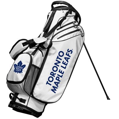 Team Golf NHL Toronto Maple Leafs Birdie Golf Stand Bag, Lightweight, 14-Way Club Divider, Spring Action Stand, Insulated Cooler Pocket, Velcro Glove and Umbrella Holder & Padded Handles