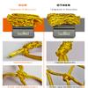 XXXYYY Yellow Basketball Net Outdoor Heavy Duty, 2022 Newest Professional On-Court Quality [6.88Ounce], Fits Outdoor Standard Size Hoop, All Weather Anti Whip-12 Loops view 3