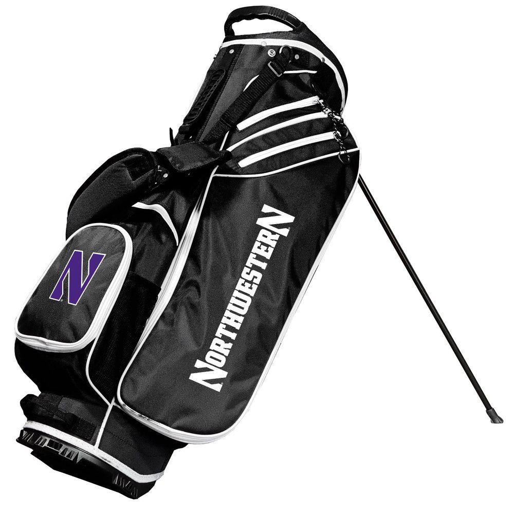 Team Golf NCAA Birdie Stand Golf Bag, Lightweight, 14-Way Club Divider, Spring Action Stand, Insulated Cooler Pocket, Hook-and-Loop Fastener Glove and Umbrella Holder & Padded Handles