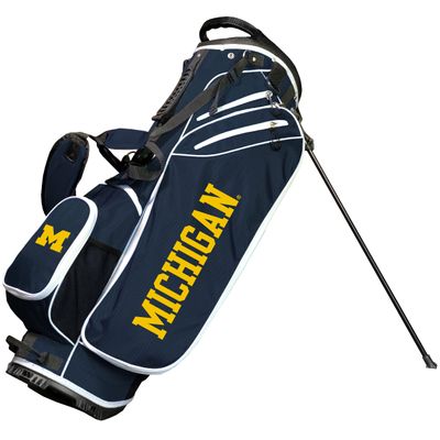 Team Golf NCAA Birdie Stand Golf Bag, Lightweight, 14-Way Club Divider, Spring Action Stand, Insulated Cooler Pocket, Hook-and-Loop Fastener Glove and Umbrella Holder & Padded Handles