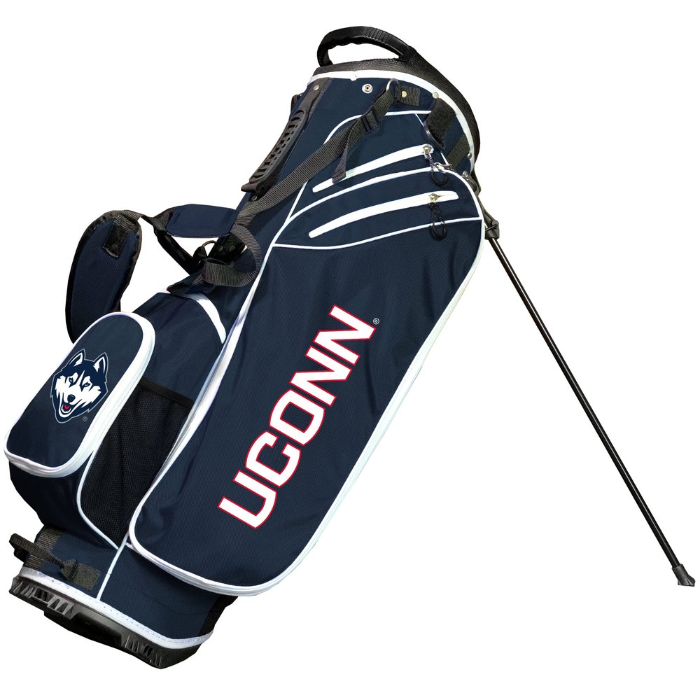 Team Golf NCAA Birdie Stand Golf Bag, Lightweight, 14-Way Club Divider, Spring Action Stand, Insulated Cooler Pocket, Hook-and-Loop Fastener Glove and Umbrella Holder & Padded Handles