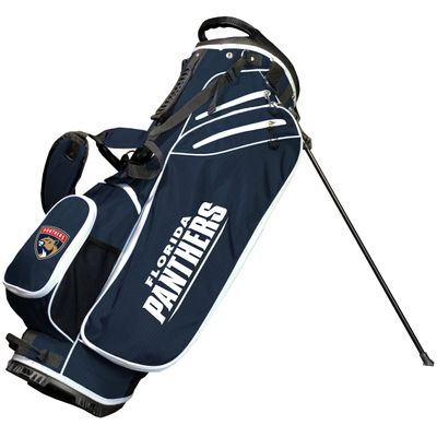 Team Golf NHL Florida Panthers Birdie Golf Stand Bag, Lightweight, 14-Way Club Divider, Spring Action Stand, Insulated Cooler Pocket, Velcro Glove and Umbrella Holder & Padded Handles