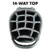 Team Golf NCAA Birdie Stand Golf Bag, Lightweight, 14-Way Club Divider, Spring Action Stand, Insulated Cooler Pocket, Hook-and-Loop Fastener Glove and Umbrella Holder & Padded Handles view 3