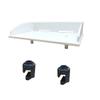 Brocraft Pontoon Boat Fillet Table / Cutting Board - High-Density Polyethylene, Universal Pontoon Mount, No Drilling Required, Easy Install / Reposition / Remove view 1