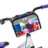 Po Campo Kids Bicycle Bag,Speedy Front Frame Bike Handlebar Bag  Fabric Bike Basket  Waterproof Front Mount Bike Bag for Boys Girls Bike or Scooter Handle Bars  Converts to Crossbody Bag (Aquatic) view 2
