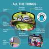 Po Campo Kids Bicycle Bag,Speedy Front Frame Bike Handlebar Bag  Fabric Bike Basket  Waterproof Front Mount Bike Bag for Boys Girls Bike or Scooter Handle Bars  Converts to Crossbody Bag (Aquatic) view 3