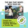 Po Campo Kids Bicycle Bag,Speedy Front Frame Bike Handlebar Bag  Fabric Bike Basket  Waterproof Front Mount Bike Bag for Boys Girls Bike or Scooter Handle Bars  Converts to Crossbody Bag (Aquatic) view 4