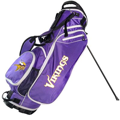 Team Golf NFL Birdie Stand Golf Bag, Lightweight, 14-Way Club Divider, Spring Action Stand, Insulated Cooler Pocket, Hook-and-Loop Fastener Glove and Umbrella Holder & Padded Handles