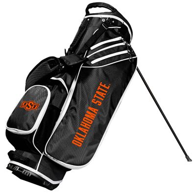 Team Golf NCAA Oklahoma ST Birdie Stand Golf Bag, Lightweight, 14-Way Club Divider, Spring Action Stand, Insulated Cooler Pocket, Velcro Glove and Umbrella Holder & Padded Handles