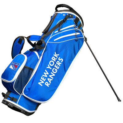 Team Golf NHL New York Rangers Birdie Golf Stand Bag, Lightweight, 14-Way Club Divider, Spring Action Stand, Insulated Cooler Pocket, Velcro Glove and Umbrella Holder & Padded Handles