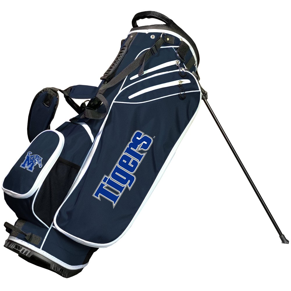 Team Golf NCAA Memphis Birdie Stand Golf Bag, Lightweight, 14-Way Club Divider, Spring Action Stand, Insulated Cooler Pocket, Velcro Glove and Umbrella Holder & Padded Handles
